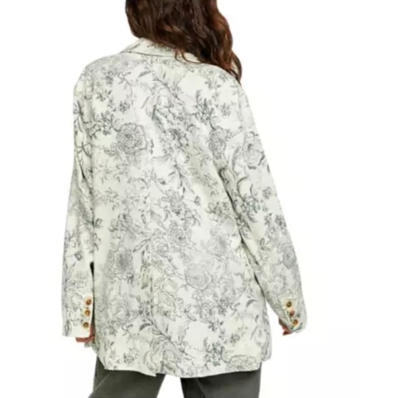 BRAND NEW BECKETT GREEN FLORAL SINGLE BUTTON BLAZER SIZE XL - Picture 3 of 7